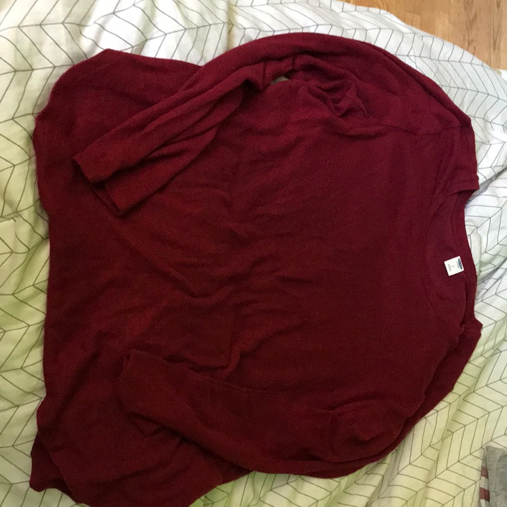 long sleeve red shirt